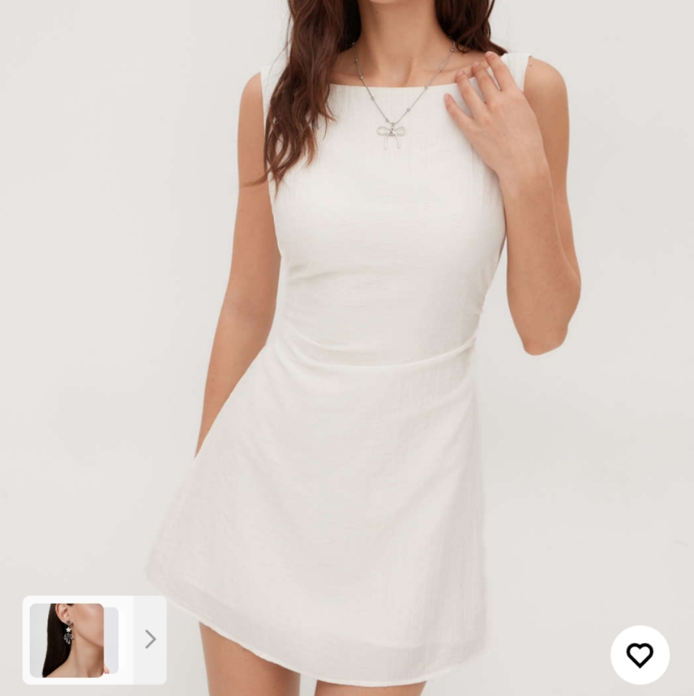 Cider White Mini Dress